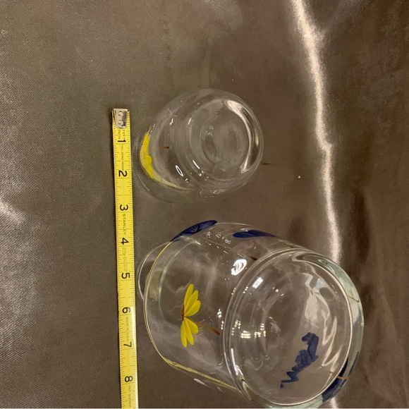 Vintage glass Bedside Night Carafe Pitcher and Tumbler Glass Set - Picture 7 of 8